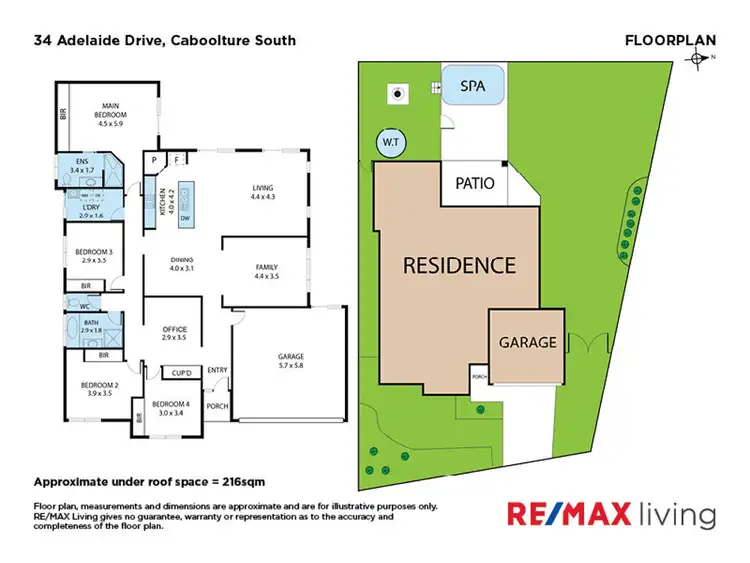 Floorplan of Homely house listing, 34 Adelaide Drive, Caboolture South QLD 4510