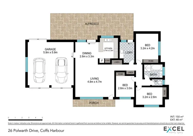 Floorplan of Homely house listing, 26 Polwarth Drive, Coffs Harbour NSW 2450