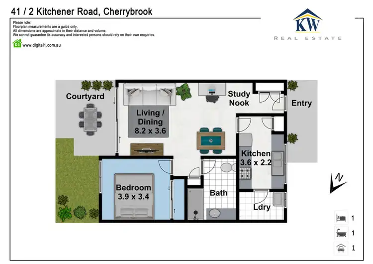Floorplan of Homely retirement listing, 41 2 Kichener Road, Cherrybrook NSW 2126