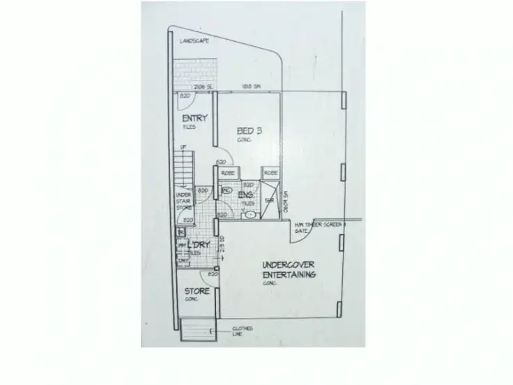 Floorplan of Homely unit listing, 3/16 MARATHON ST, Proserpine QLD 4800