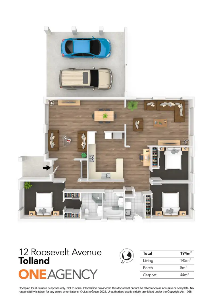 Floorplan of Homely house listing, 12 ROOSEVELT AVENUE, Tolland NSW 2650