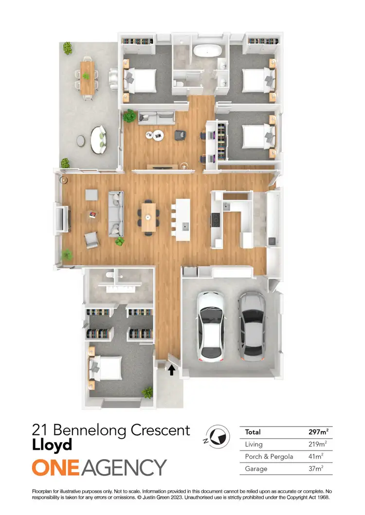 Floorplan of Homely house listing, 21 BENNELONG CRESCENT, Lloyd NSW 2650