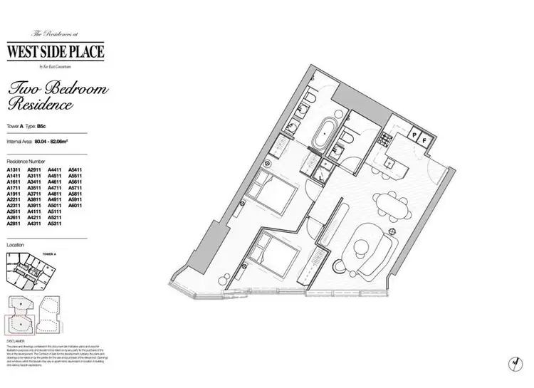 Floorplan of Homely apartment listing, 3911/260 Spencer Street, Melbourne VIC 3000