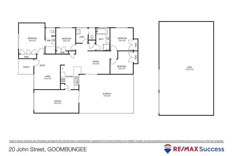 Floorplan of Homely house listing, 20 John Street, Goombungee QLD 4354