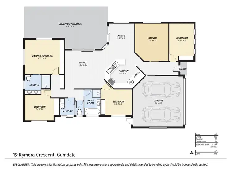 Floorplan of Homely house listing, 19 Rymera Crescent, Gumdale QLD 4154