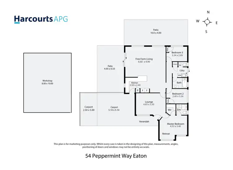Floorplan of Homely house listing, 54 Peppermint Way, Eaton WA 6232