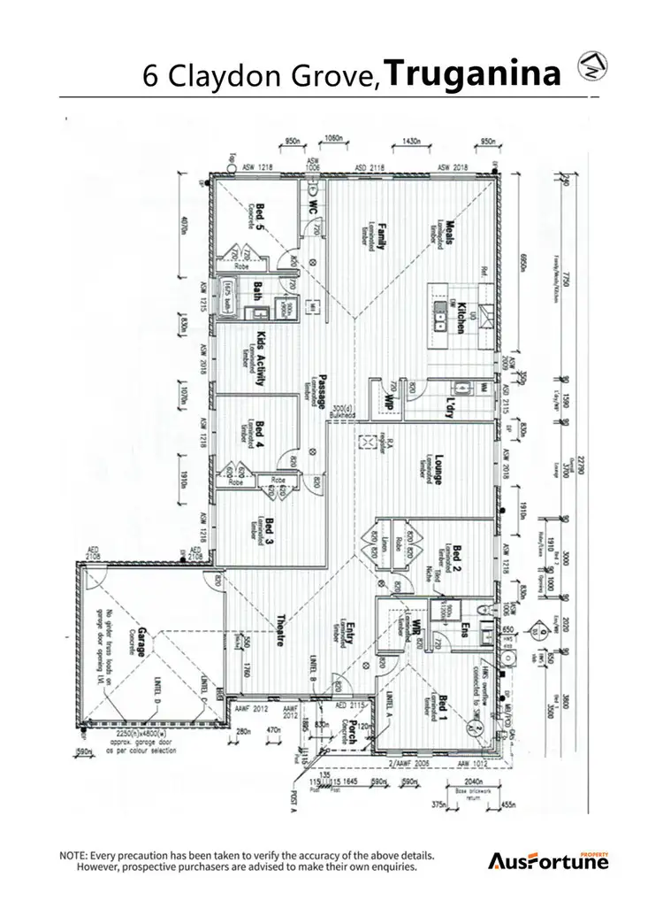 Floorplan of Homely house listing, 6 Claydon Grove, Truganina VIC 3029