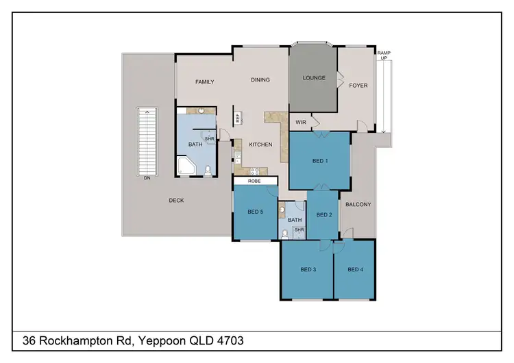 Floorplan of Homely house listing, 36 Rockhampton Road, Yeppoon QLD 4703