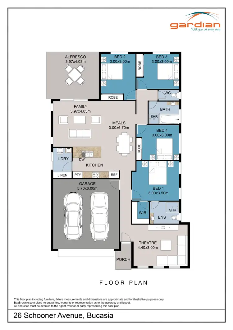 Floorplan of Homely house listing, 26 Schooner Avenue, Bucasia QLD 4750