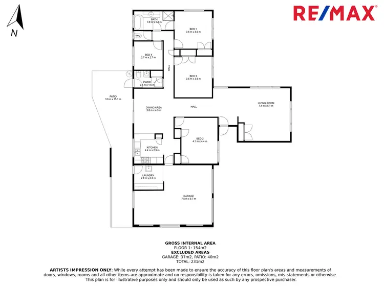 Floorplan of Homely house listing, 17 Kentia Street, Highworth QLD 4560