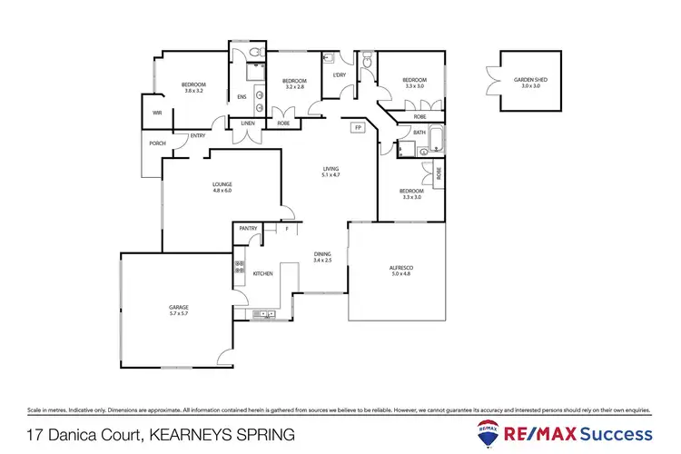 Floorplan of Homely house listing, 17 Danica Court, Kearneys Spring QLD 4350