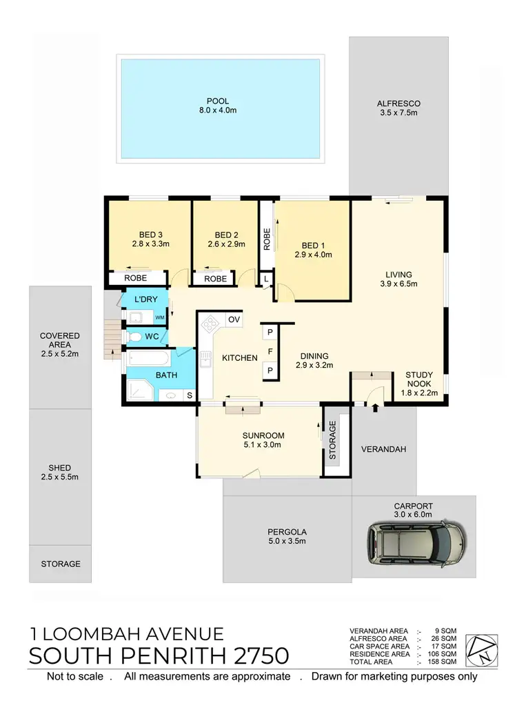 Floorplan of Homely house listing, 1 Loombah Avenue, South Penrith NSW 2750