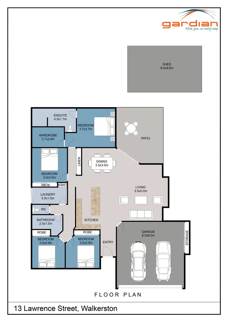 Floorplan of Homely house listing, 13 Lawrence Street, Walkerston QLD 4751