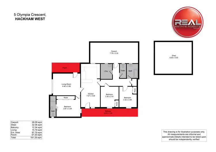Floorplan of Homely house listing, 5 Olympia Crescent, Hackham West SA 5163