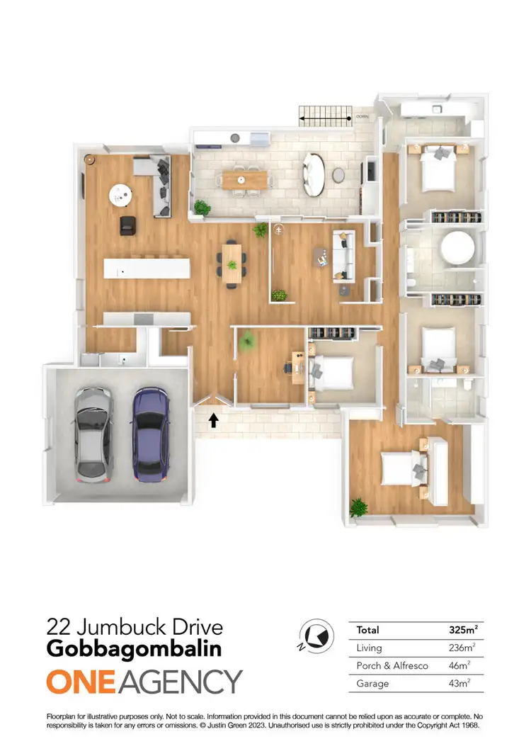 Floorplan of Homely house listing, 22 JUMBUCK DRIVE, Gobbagombalin NSW 2650