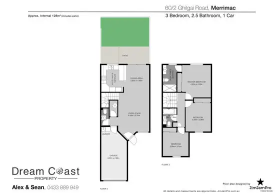 Floorplan of Homely townhouse listing, 60/2-6 Ghilgai Road, Merrimac QLD 4226