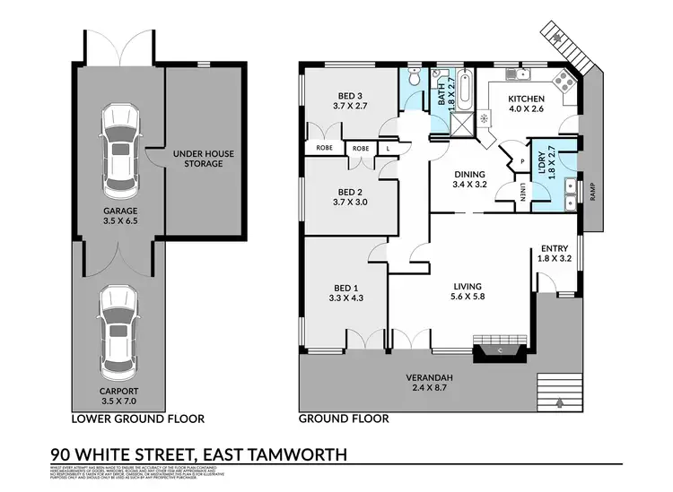 Floorplan of Homely house listing, 90 White Street, Tamworth NSW 2340