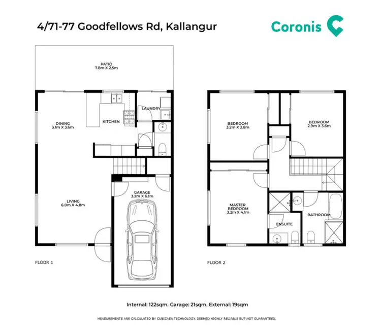 Floorplan of Homely townhouse listing, 4/71-77 Goodfellows Road, Kallangur QLD 4503