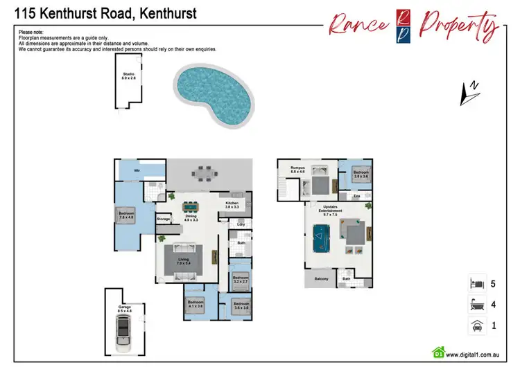 Floorplan of Homely house listing, 115 Kenthurst Road, Kenthurst NSW 2156