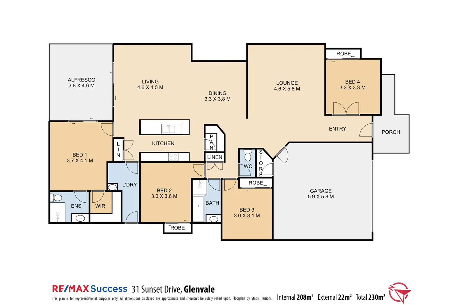 Floorplan of Homely house listing, 31 Sunset Drive, Glenvale QLD 4350
