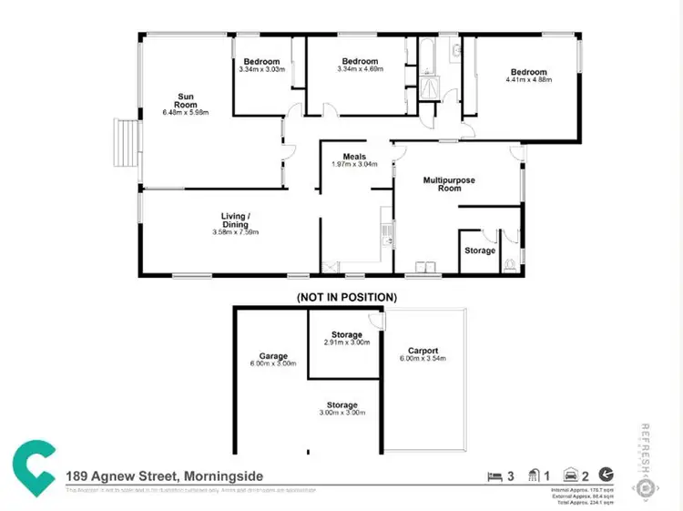 Floorplan of Homely house listing, 189 Agnew Street, Morningside QLD 4170