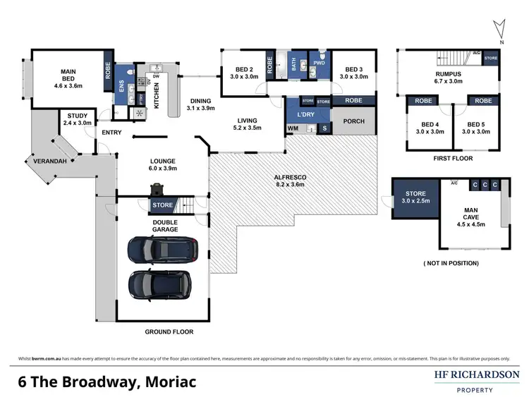 Floorplan of Homely house listing, 6 The Broadway, Moriac VIC 3240