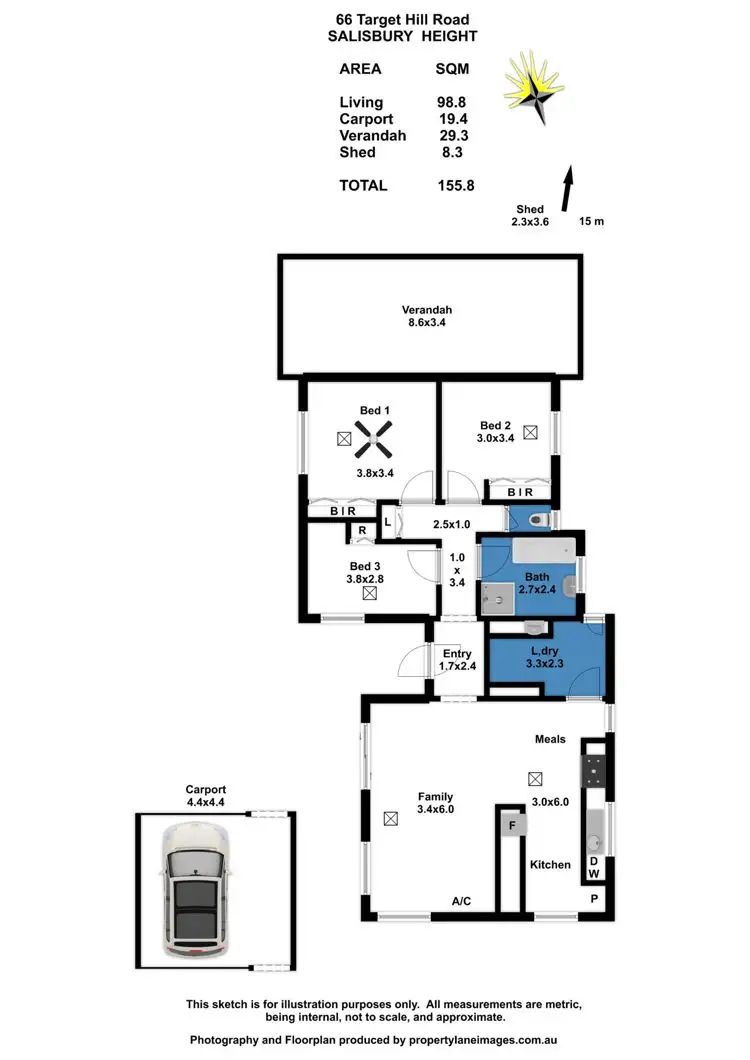 Floorplan of Homely house listing, 66 Target Hill Road, Salisbury Heights SA 5109