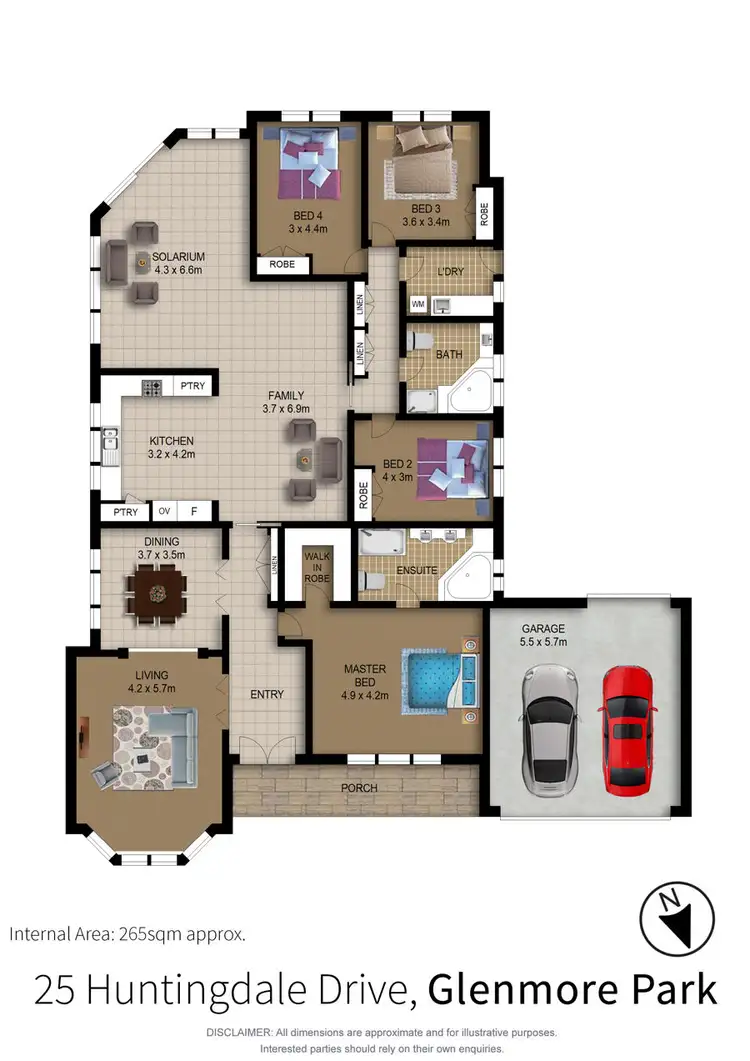 Floorplan of Homely house listing, 25 Huntingdale Drive, Glenmore Park NSW 2745