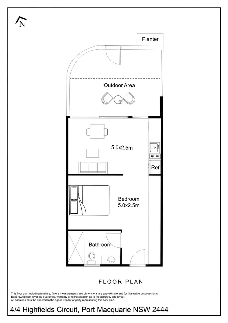 Floorplan of Homely apartment listing, 4/4 Highfields Circuit, Port Macquarie NSW 2444