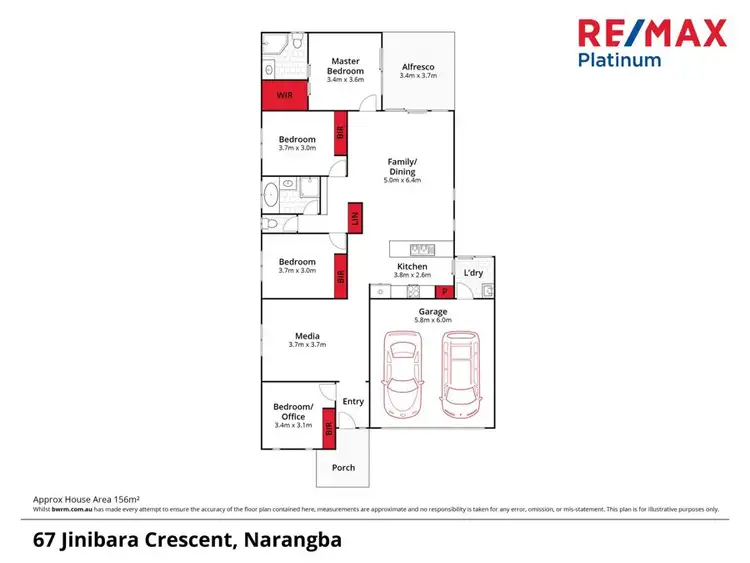 Floorplan of Homely house listing, 67 Jinibara Crescent, Narangba QLD 4504