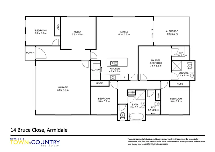 Floorplan of Homely house listing, 14. Bruce Close, Armidale NSW 2350