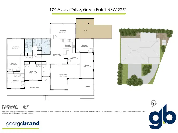 Floorplan of Homely house listing, 174 Avoca Drive, Green Point NSW 2251