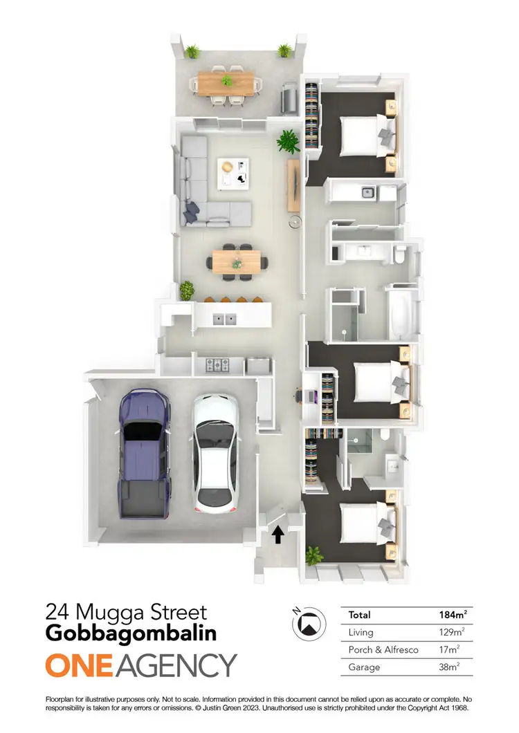 Floorplan of Homely house listing, 24 MUGGA STREET, Gobbagombalin NSW 2650