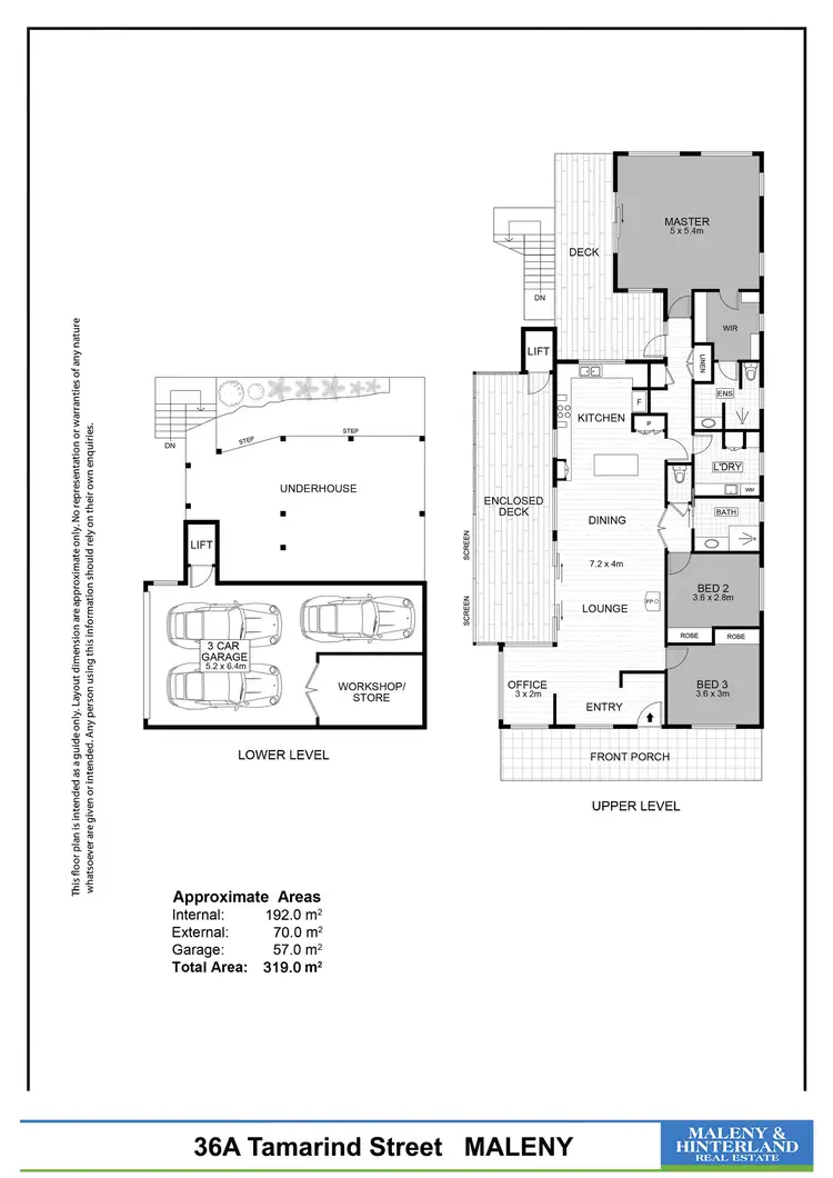 Floorplan of Homely house listing, 36A Tamarind Street, Maleny QLD 4552
