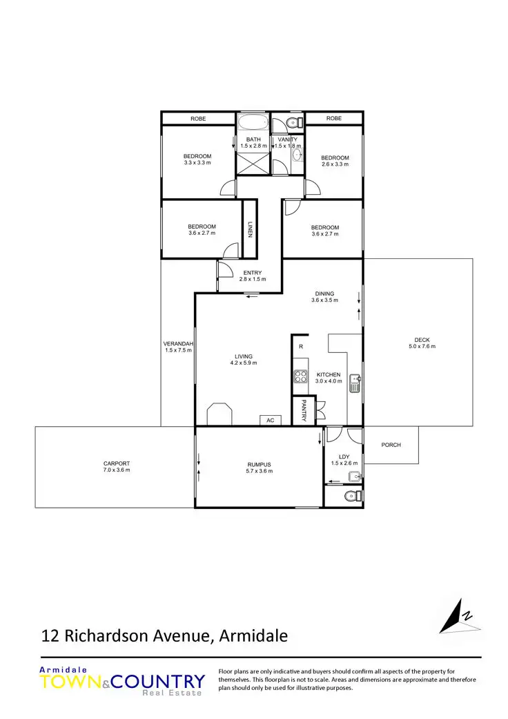 Floorplan of Homely house listing, 12 Richardson Avenue, Armidale NSW 2350