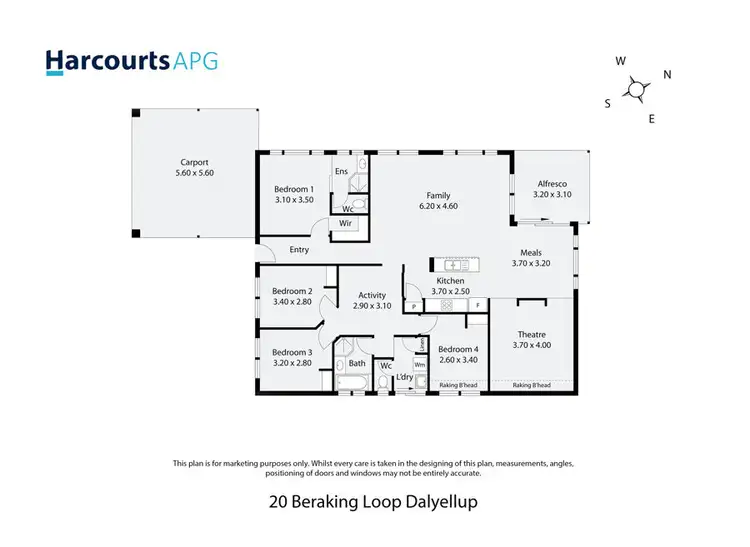 Floorplan of Homely house listing, 20 Beraking Loop, Dalyellup WA 6230