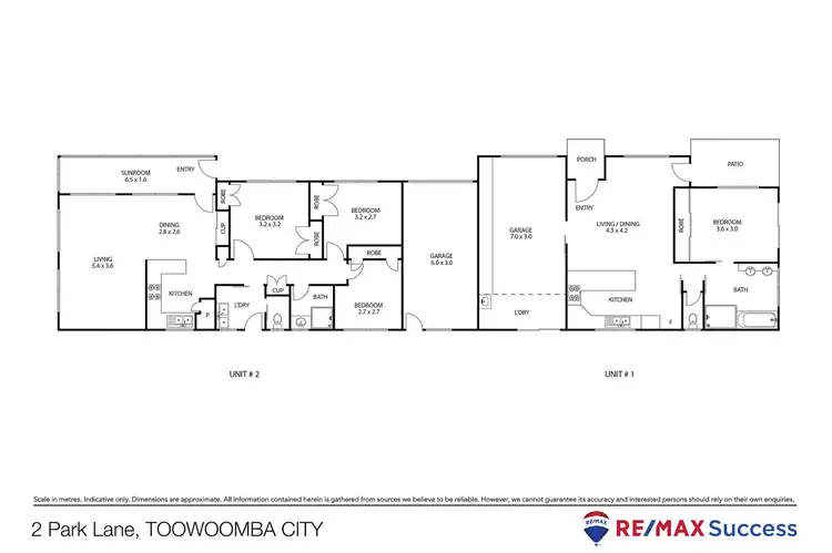 Floorplan of Homely semi-detached listing, 2 Park Lane, Toowoomba City QLD 4350