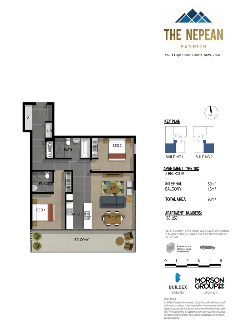 Floorplan of Homely apartment listing, 153/25-31 Hope Street, Penrith NSW 2750