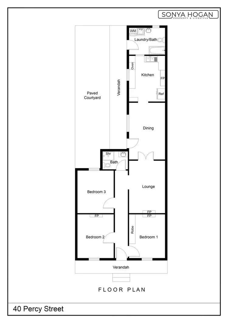 Floorplan of Homely house listing, 40 Percy Street, Wellington NSW 2820