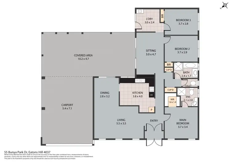 Floorplan of Homely house listing, 55 Bunya Park Drive, Eatons Hill QLD 4037