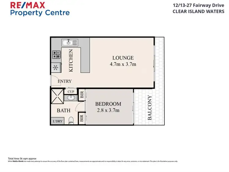 Floorplan of Homely unit listing, 12/13-27 Fairway Drive, Clear Island Waters QLD 4226