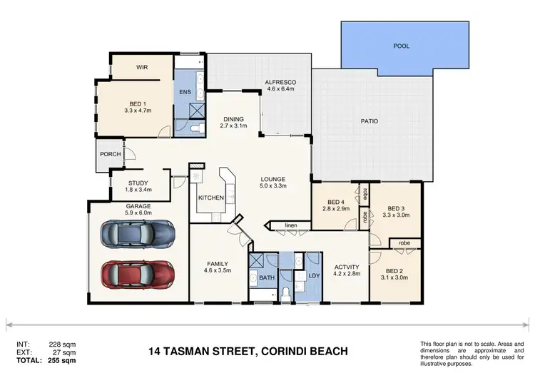 Floorplan of Homely house listing, 14 Tasman Street, Corindi Beach NSW 2456
