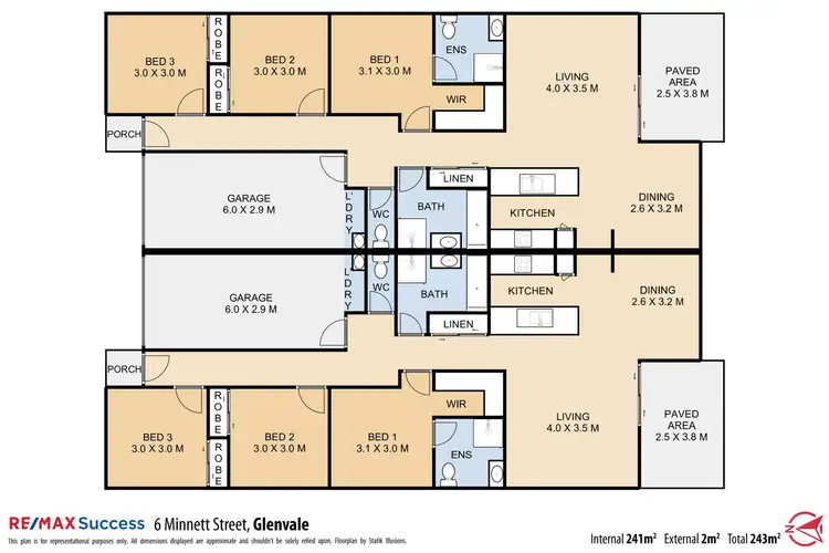 Floorplan of Homely block of units listing, 6 Minnett Street, Glenvale QLD 4350