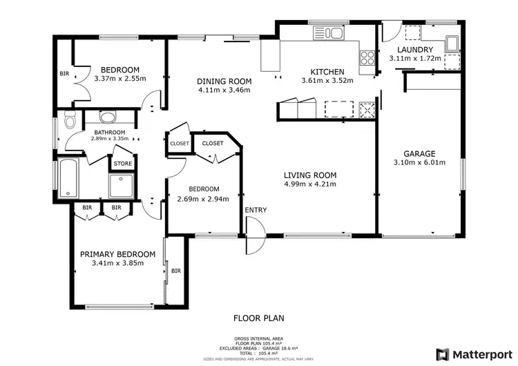 Floorplan of Homely house listing, 25 Sunbird Crescent, Boambee East NSW 2452