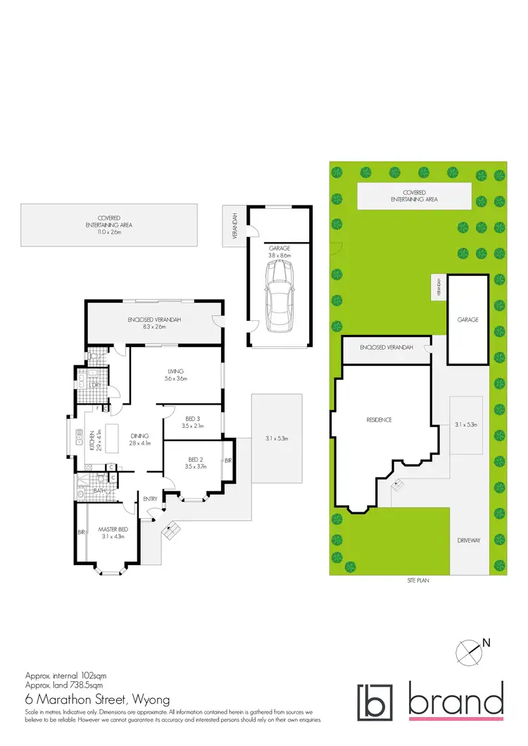 Floorplan of Homely house listing, 6 Marathon Street, Wyong NSW 2259
