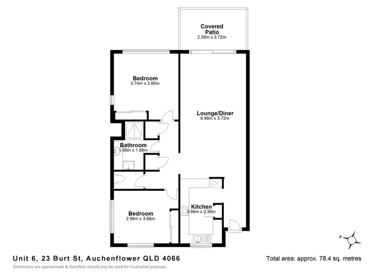 Floorplan of Homely unit listing, 6/23 Burt St, Auchenflower QLD 4066