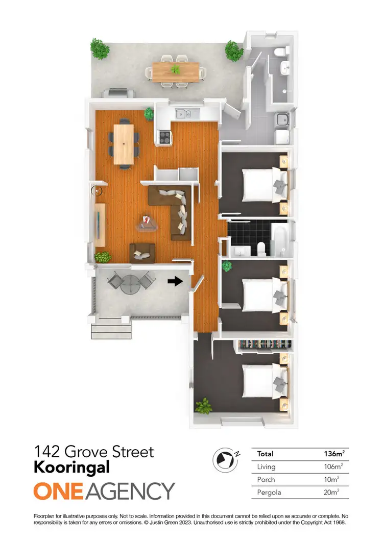 Floorplan of Homely house listing, 2/142 GROVE STREET, Kooringal NSW 2650