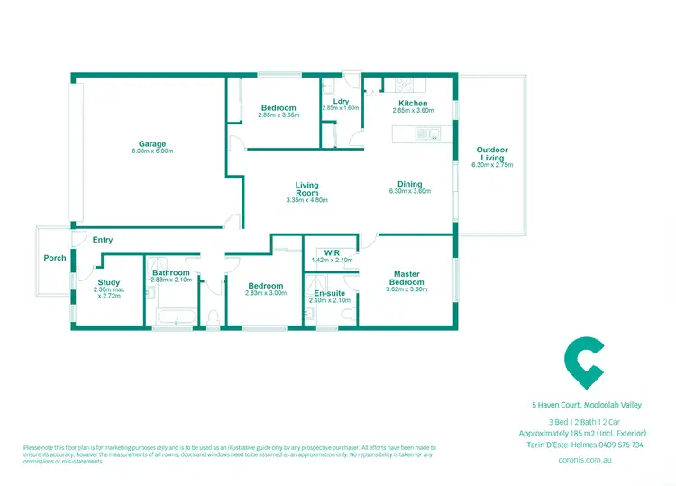 Floorplan of Homely house listing, 5 Haven Court, Mooloolah Valley QLD 4553
