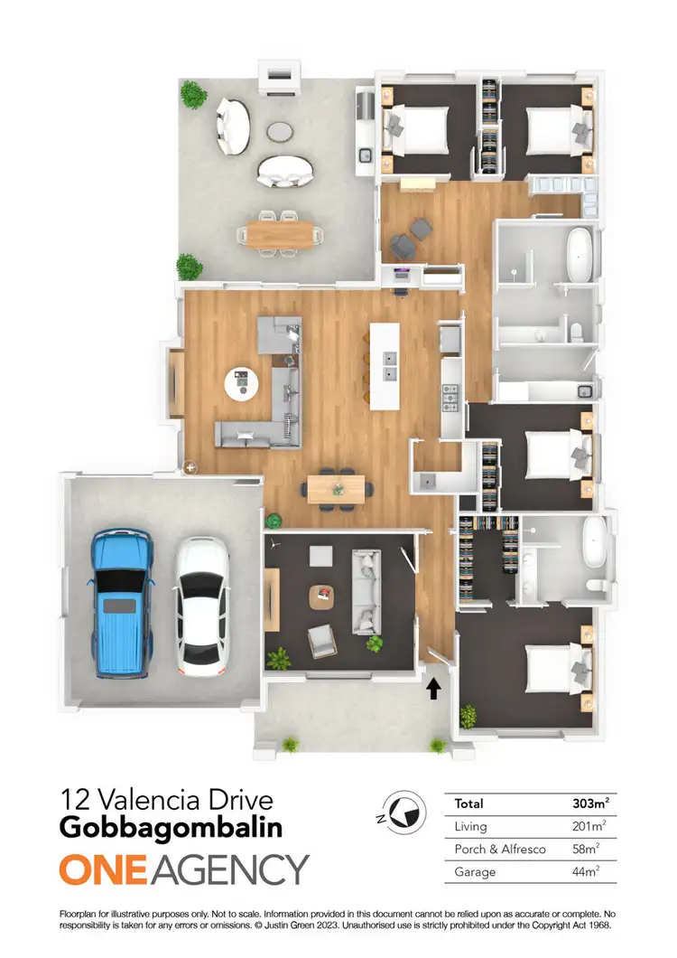 Floorplan of Homely house listing, 12 VALENCIA DRIVE, Gobbagombalin NSW 2650