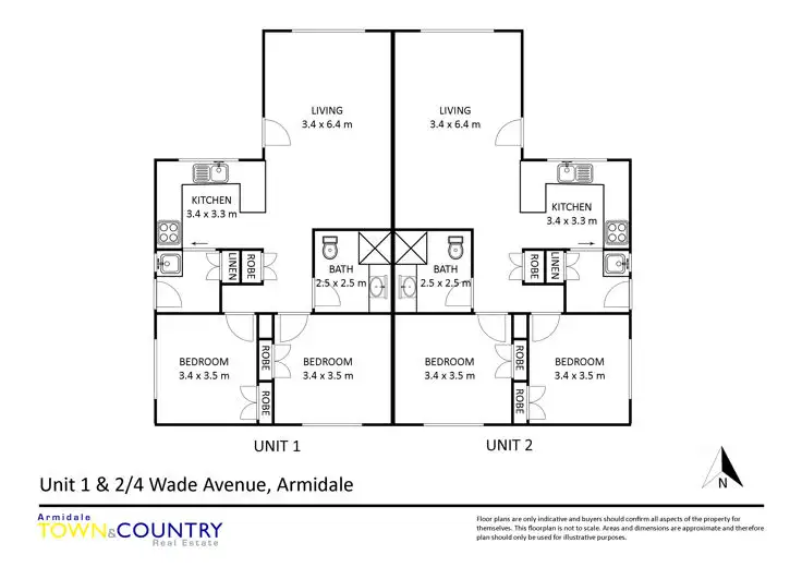 Floorplan of Homely semi-detached listing, 4 Wade Avenue, Armidale NSW 2350
